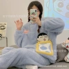 Bộ ngủ lông quần dài bigsize phong cách Hàn Quốc dễ thương Miin BLO01 giá ưu đãi 169k 8