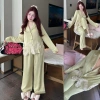 Bộ ngủ lụa LyLy gấu bèo to mềm mại, set dài tay sang trọng cho nhà, đi chơi, du lịch 605.000₫ 5