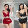 Bộ ngủ lụa ren siêu sexy Mocmien QC cao cấp – Giá chỉ 255.000đ, chuẩn ảnh Xíu Sleepwear