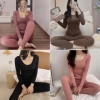 Bộ ngủ mặc nhà chất len tăm hàng Quảng Châu mềm mại 45-55kg Gia chi 48.999 VND