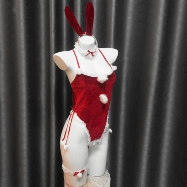 Bộ ngủ Noel JS50 xinh gợi cảm, cosplay thỏ Christmas, chụp ảnh dễ thương - 55.000 VND