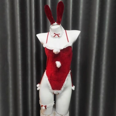 Bộ ngủ Noel JS50 xinh gợi cảm, cosplay thỏ Christmas, chụp ảnh dễ thương - 55.000 VND