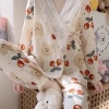 Bộ Ngủ Nữ BD9 Đồ Ngủ Dài Tay Cherry Dễ Thương - Set Đồ Mặc Nhà Giá 215k 3