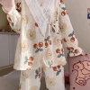 Bộ Ngủ Nữ BD9 Đồ Ngủ Dài Tay Cherry Dễ Thương - Set Đồ Mặc Nhà Giá 215k 6