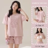 Bộ Ngủ Nữ Cao Cấp TM56 100% Cotton Mút Ngực Chống Lộ, Mềm Mát QCCC, Quần Túi - Giá 240k 4