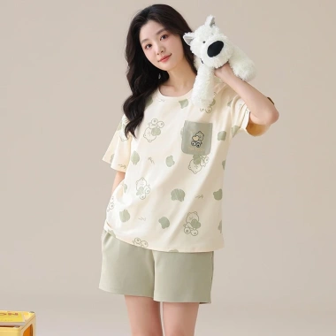 Bộ Ngủ Nữ Cao Cấp TM56 100% Cotton Mút Ngực Chống Lộ, Mềm Mát QCCC, Quần Túi - Giá 240k 5