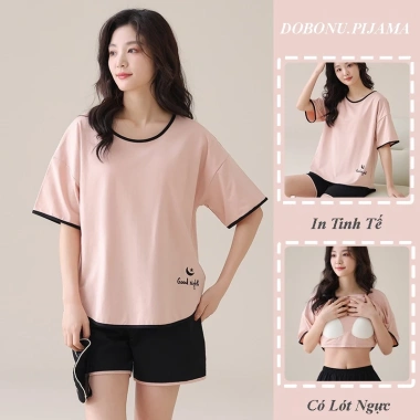 Bộ Ngủ Nữ Cao Cấp TM56 100% Cotton Mút Ngực Chống Lộ, Mềm Mát QCCC, Quần Túi - Giá 240k 7
