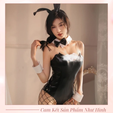 Bộ Ngủ Nữ Cosplay Thỏ DN37 Che Tên - Outfit Quyến Rũ Hóa Thân Nàng Thỏ, Váy Ngủ Sexy Giá 190.000 2