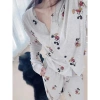 Bộ ngủ nữ dài tay thun tăm họa Mickey pijama hoạt hình dễ mặc thu đông - 145.000đ 4