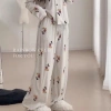 Bộ ngủ nữ dài tay thun tăm họa Mickey pijama hoạt hình dễ mặc thu đông - 145.000đ 6