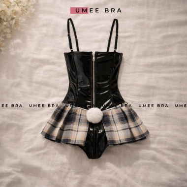 Bộ ngủ nữ gợi cảm cosplay hầu gái DN48 - Đồ ngủ bèi nhún, tôn dáng chuẩn, 127.000₫