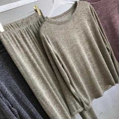 Bộ Ngủ Nữ Nỉ Mỏng Dài Tay, Thoải Mái, Dễ Vận Động, Lên Form Tôn Dáng - Giảm giá 22% chỉ 178k