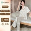 Bộ ngủ nữ ống dài tiểu thư - Pijama lụa mềm mại, thoáng mát SB04 - 204.000₫