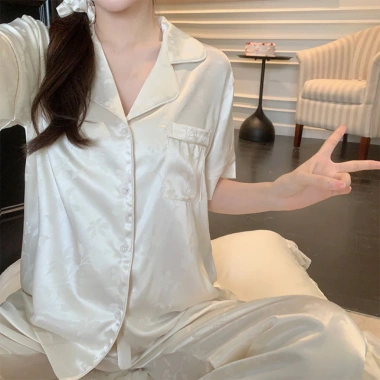Bộ ngủ nữ ống dài tiểu thư - Pijama lụa mềm mại, thoáng mát SB04 - 204.000₫ 6