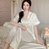 Bộ ngủ nữ ống dài tiểu thư - Pijama lụa mềm mại, thoáng mát SB04 - 204.000₫ 8