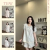 Bộ Ngủ Nữ Tiểu Thư Cổ Sen Vải Đũi Vân In Hoạ Tiết Mùa Hè – Quần & Áo Ngủ 2 món, chỉ 109.999₫