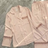 Bộ ngủ pijama nữ tay dài lụa Quảng Châu mềm mịn cao cấp, sang chảnh, thanh lịch, giá 280.000 VND 7