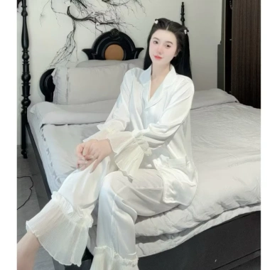 Bộ Ngủ Pijama Nữ Tiểu Thư Sang Chảnh – Điệu Đà, Cao Cấp, Giá 220k (Giảm từ 275k)