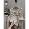 Bộ ngủ pijama thu đông vân mây cổ vuông ren bèo ống tiểu thư Ngọc Ánh - Giảm còn 290.000₫ 6