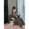 Bộ Ngủ Pyjama Dài kẻ Xốp cổ bèo viền ren siêu xinh, thoáng mát, giá ưu đãi 149k 5