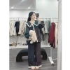 Bộ Ngủ Pyjama Dài kẻ Xốp cổ bèo viền ren siêu xinh, thoáng mát, giá ưu đãi 149k 10