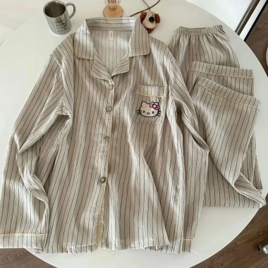 Bộ ngủ pyjama dài tay nữ hoạ tiết đáng yêu - Sẵn, giảm giá 23% chỉ 144.959₫