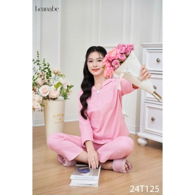 Bộ Ngủ Pyjama Kate Thô Tay Dài Quần Dài - Thoáng Mát, Thấm Hút Mồ Hôi, Giá 297.600đ