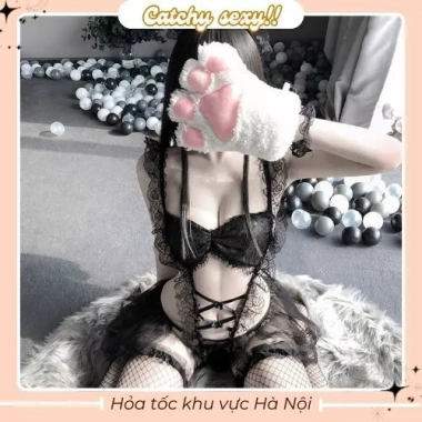 Bộ ngủ Ren Sexy JS09 - Váy liền thân Bodysuit gợi cảm, quyến rũ, cosplay, giảm còn 20.000đ 4
