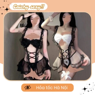 Bộ ngủ Ren Sexy JS09 - Váy liền thân Bodysuit gợi cảm, quyến rũ, cosplay, giảm còn 20.000đ 7