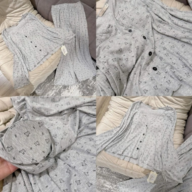 Bộ ngủ thun cotton cổ tròn ren đen mềm mại, dài tay, thoải mái, sang chảnh - Set mặc nhà, đi chơi, du lịch 415k 7 Bộ ngủ thun cotton cổ tròn ren đen mềm mại, dài tay, thoải mái, sang chảnh - Set mặc nhà, đi chơi, du lịch 415k 7
