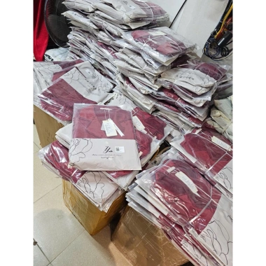 Bộ ngủ tiểu thư lụa ly ly tay dài cao cấp Quảng Châu Laze đỏ, chỉ 570.000, giao nhanh 6