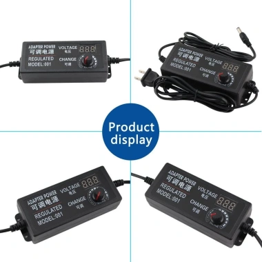 Bộ Nguồn AC DC Điều Chỉnh 3-12V, Chuyển 220V sang 12V, LED Hiển Thị, Giá 99.000 VND
