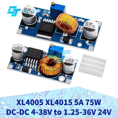 Bộ nguồn DC-DC XL4.005 XL4.015 5A 4-38V đến 1.25-36V, điều chỉnh 24V/12V/9V/5V, Lithium LED, 45.814 VND