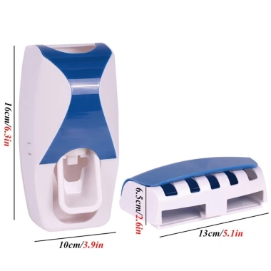 Bộ Nhả Kem Đánh Răng Thông Minh + Kệ Bàn Chải Mini Dán Tường - Tiện Lợi, Giá chỉ 55k