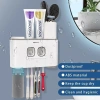 Bộ Nhả Kem Đánh Răng Tự Động Ecoco kèm 4 cốc, giá đỡ bàn chải dán tường cao cấp, tiết kiệm không gian - chỉ 290k 3