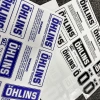 Bộ Nhãn Dán Phản Quang OHLINS Đen Giảm Xóc Sửa Đổi Đồ Dùng Xe Máy An Toàn và Thời Trang 3