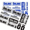Bộ Nhãn Dán Phản Quang OHLINS Đen Giảm Xóc Sửa Đổi Đồ Dùng Xe Máy An Toàn và Thời Trang 5