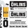 Bộ Nhãn Dán Phản Quang OHLINS Đen Giảm Xóc Sửa Đổi Đồ Dùng Xe Máy An Toàn và Thời Trang 7