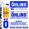 Bộ Nhãn Dán Phản Quang OHLINS Đen Giảm Xóc Sửa Đổi Đồ Dùng Xe Máy An Toàn và Thời Trang 8