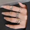 Bộ nhẫn hình học cao cấp - Thiết kế thời thượng, giá ưu đãi 23.782₫ 4