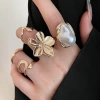 Bộ nhẫn kim loại thời trang cho nữ - Phong cách sang trọng, giảm giá 31.000₫