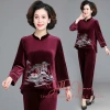 Bộ nhung dài tay SP9 phong cách mới, tặng mẹ bà, mặc xuân thu - Giá ưu đãi 160.000₫