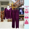 Bộ Nhung Mặc Nhà Trung Niên - Mềm Mịn, Dễ Mặc, Cạp Chun Thoải Mái, Giá 219.800đ