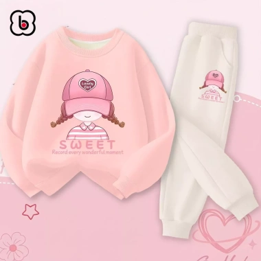 Bộ nỉ ấm áp BabyloveGO cho bé gái 1-10 tuổi, đồ bộ thu đông hai da dày dặn, giá 259k 3 Bộ nỉ ấm áp BabyloveGO cho bé gái 1-10 tuổi, đồ bộ thu đông hai da dày dặn, giá 259k 3