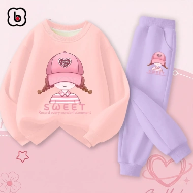 Bộ nỉ ấm áp BabyloveGO cho bé gái 1-10 tuổi, đồ bộ thu đông hai da dày dặn, giá 259k 10 Bộ nỉ ấm áp BabyloveGO cho bé gái 1-10 tuổi, đồ bộ thu đông hai da dày dặn, giá 259k 10