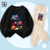Bộ nỉ bé trai BabyloveGO 2.026 thu đông dài tay in siêu anh hùng Marvel - 259k 6