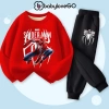 Bộ nỉ bé trai BabyloveGO 2.026 thu đông dài tay, nỉ da cá in siêu anh hùng - 259.000đ