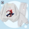 Bộ nỉ bé trai BabyloveGO 2.026 thu đông dài tay, nỉ da cá in siêu anh hùng - 259.000đ 9