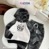 Bộ Nỉ Bông Hoodie Bé Trai Rằn Ri In Số 86 – Sành Điệu, Chất Cao Cấp, Mềm Mại 3