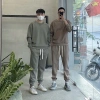 Bộ Nỉ Cổ Tròn Basic Thu Đông Unisex – Siêu Dày Dặn, Mềm Mịn, Thấm Hút Mồ Hôi, Thoải Mái
